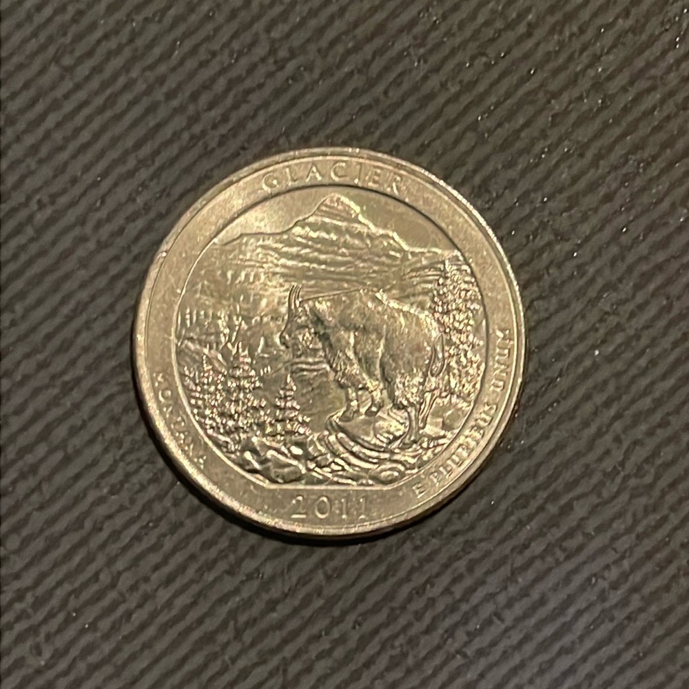 Glacier 2011 quarter coin